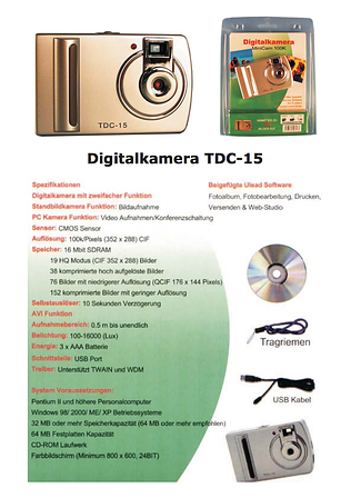 TDC-15 Digitalkamera
